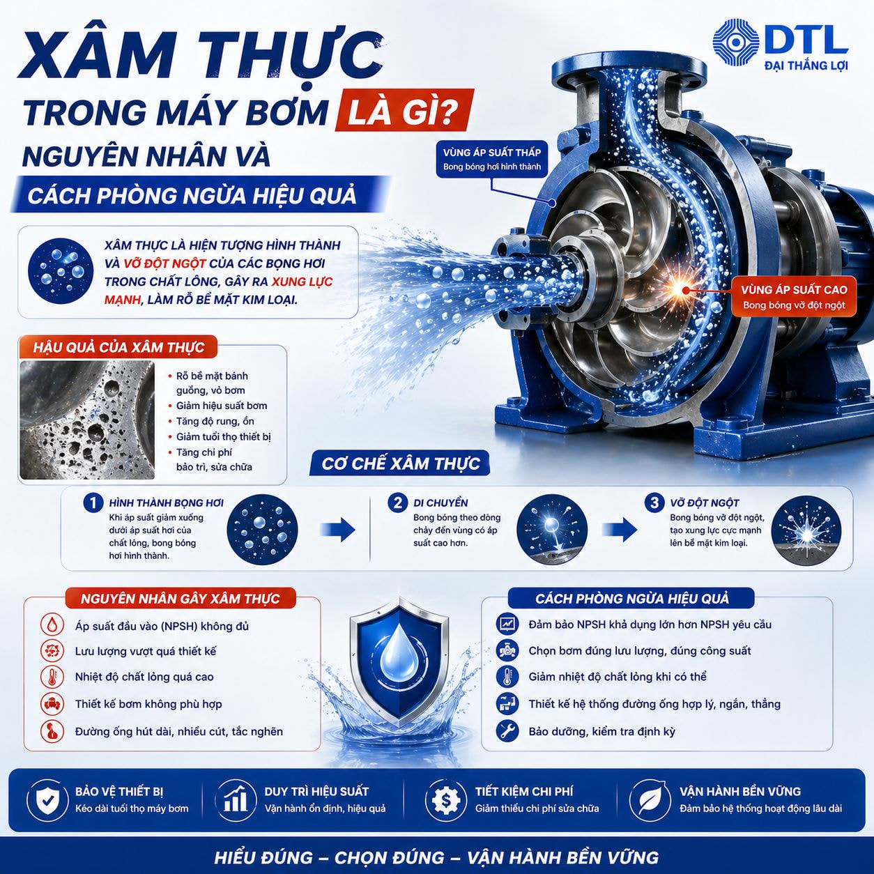 xâm thực trong máy bơm là gì