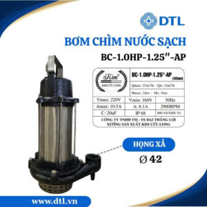 Bơm Chìm Nước Sạch Vỏ Inox BC