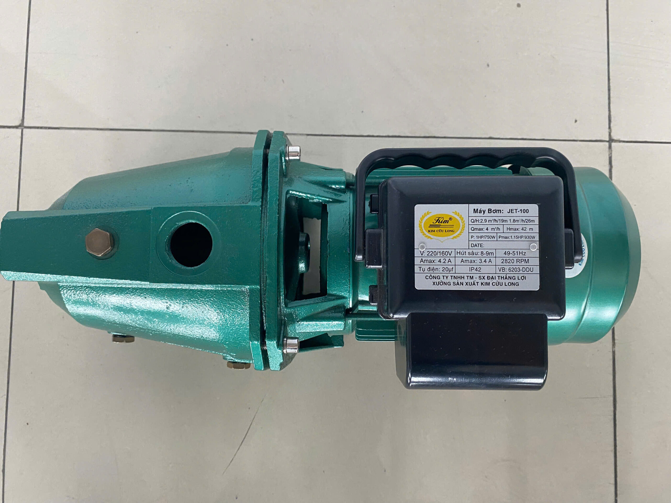 Bơm Áp lực jet sản xuất tại công ty Đại thắng lợi