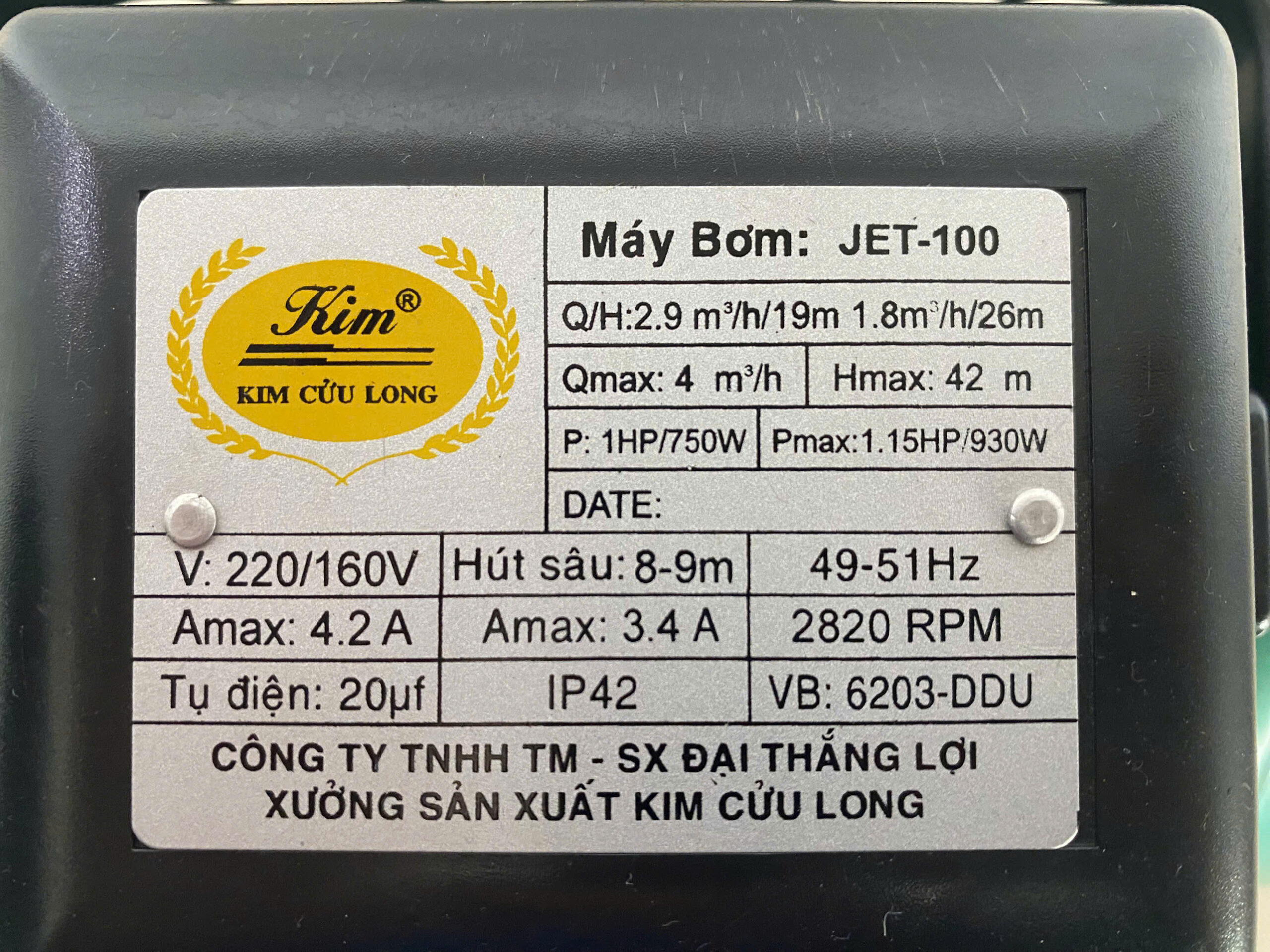 Bơm Áp Lực Jet Kim Cửu Long - Ảnh 2