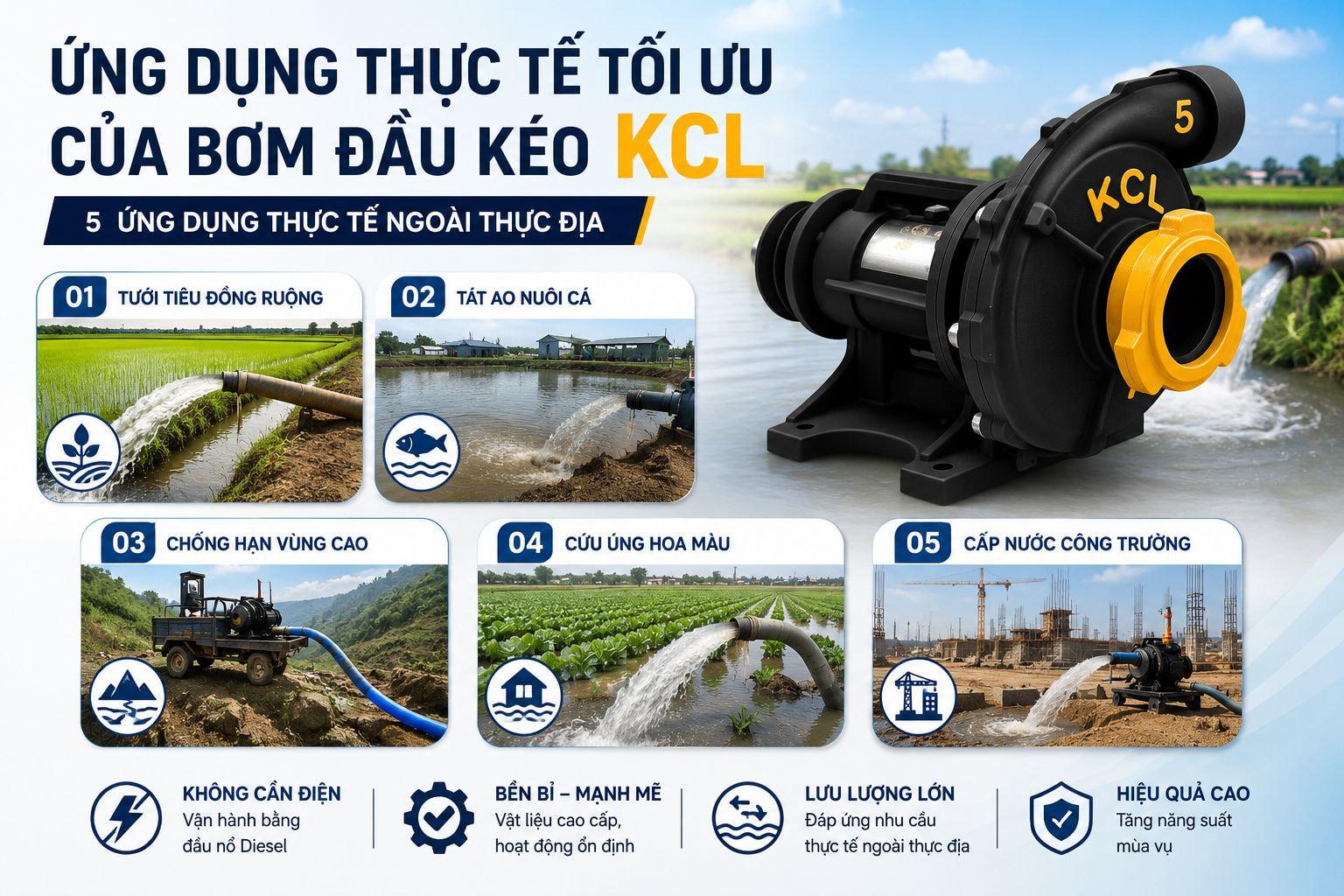 Bơm Đầu Kéo KCL