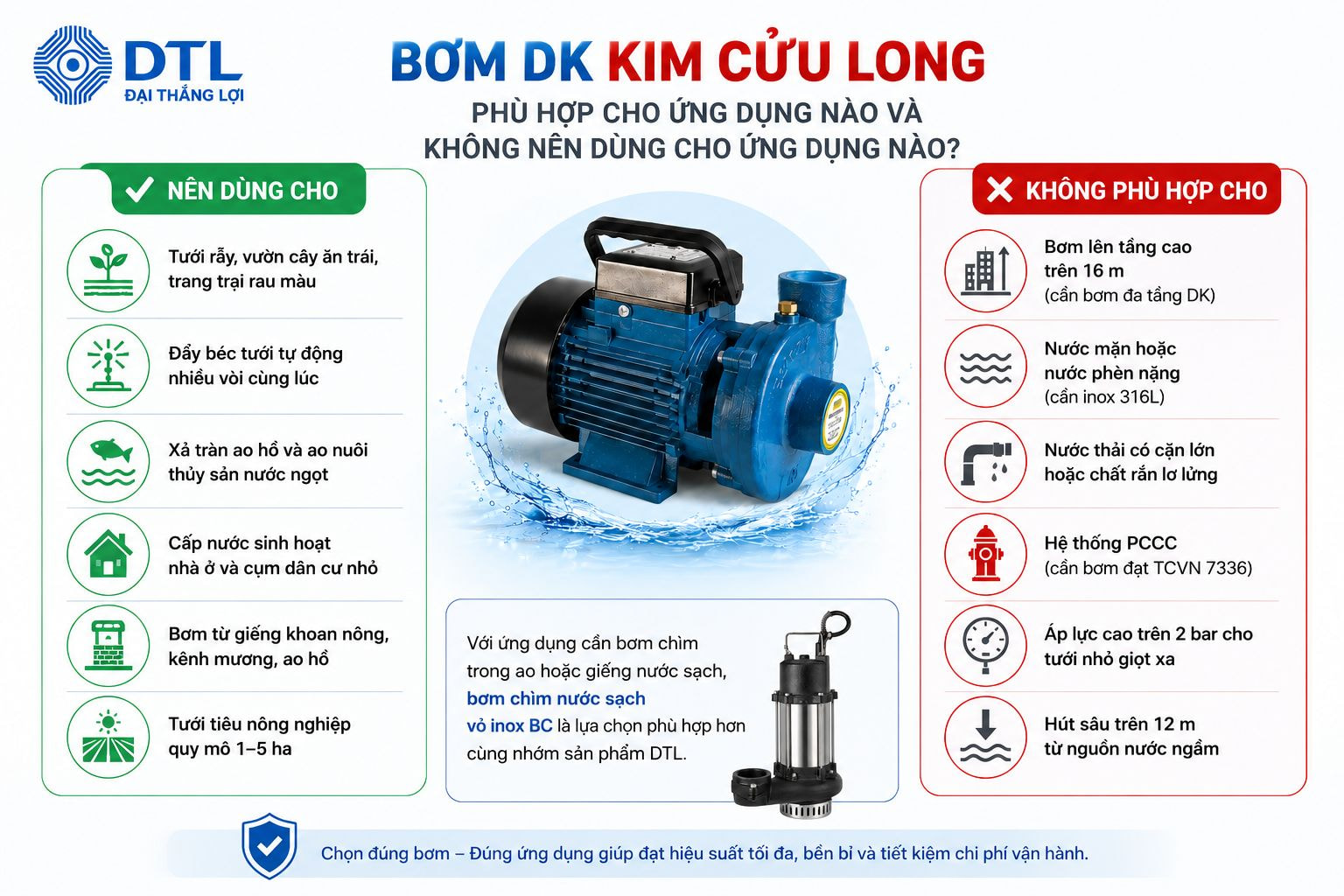 Bơm ngang DK Kim Cửu Long