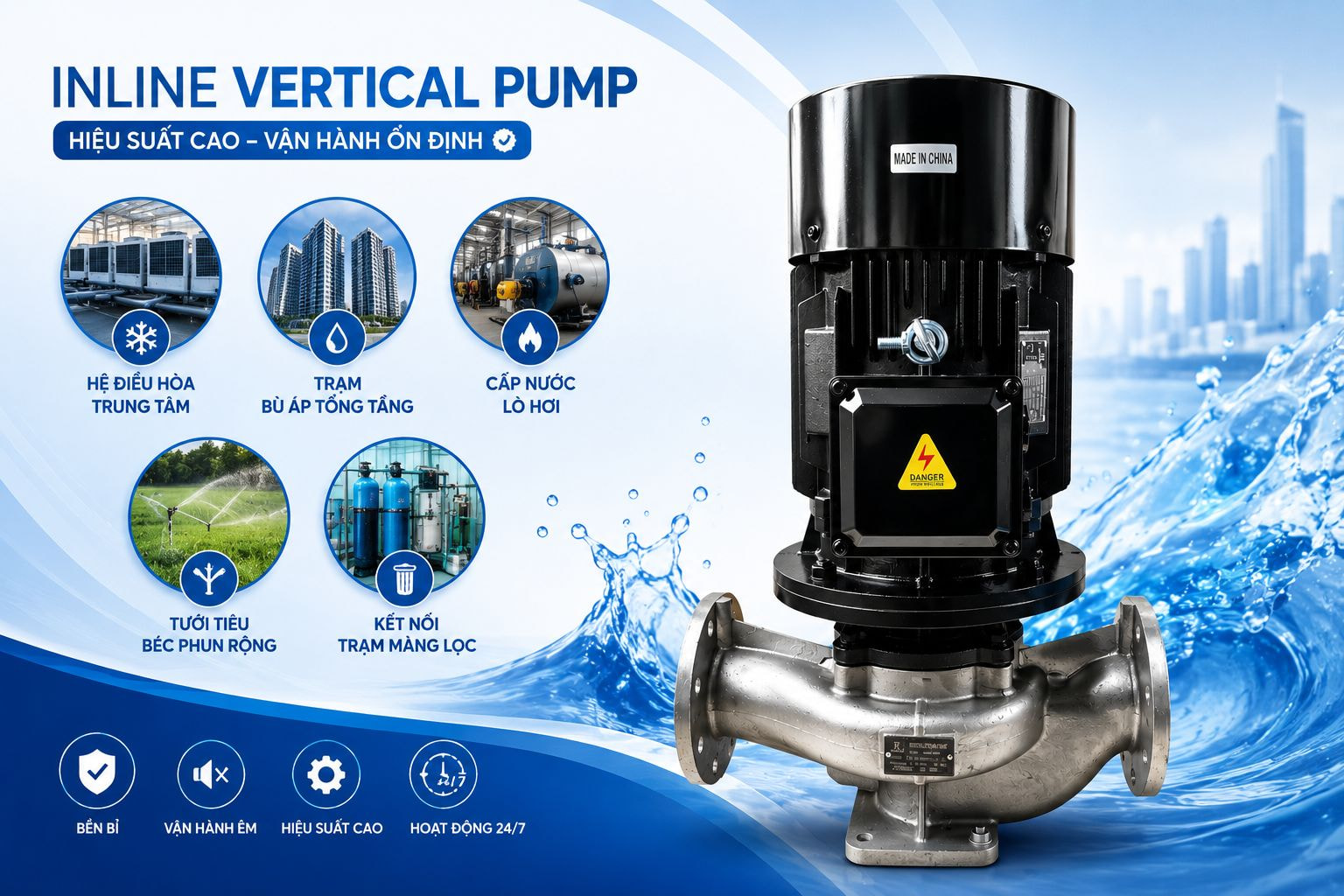 Bơm Trục Đứng ISG( INLINE)