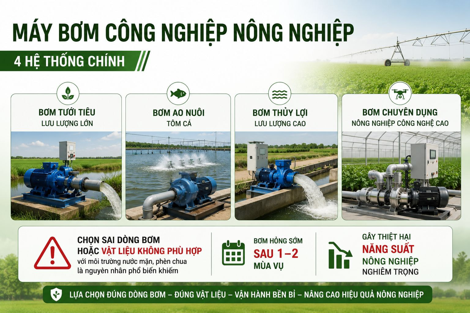 Máy bơm công nghiệp nông nghiệp
